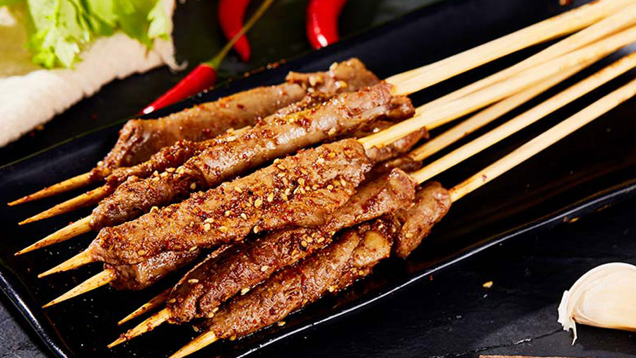 羔羊里脊肉串盒装
